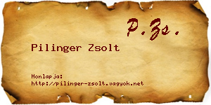 Pilinger Zsolt névjegykártya