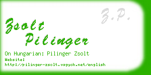 zsolt pilinger business card